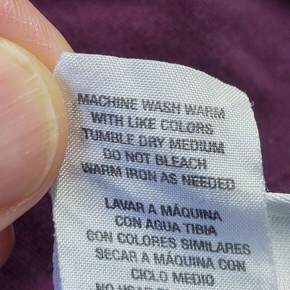 VINTAGE Disney Eeyore Bib Overall Denim Pants Size XL Purple Winnie the Pooh 90s - Picture 13 of 14